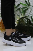 U.S. Polo Assn. Gınger Siyah Beyaz Orijinal Ürün Rahat Sneaker Kadın Ayakkabı thumbnail 1