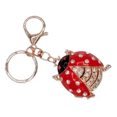 Kristal Taşlı Uğur Böceği Anahtarlık Kırmızı No.2 thumbnail 7