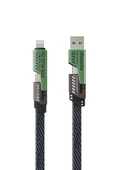 Azeada 65w Çoklu USB Type-C ve Lightning Örgülü Şarj Ve Data Kablosu - 1.5 Metre 65 W - 1