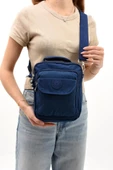571 Collection Klinkır Kumaş Unisex Postacı Çanta Elde Tutma Çapraz Askılı Omuz Çantası 25*15 Cm - 2