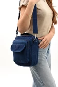 571 Collection Klinkır Kumaş Unisex Postacı Çanta Elde Tutma Çapraz Askılı Omuz Çantası 25*15 Cm - 1