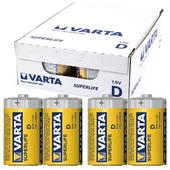 Varta Superlife Çinko Büyük D Boy Pil 24 lü Paket thumbnail 2