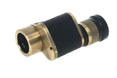 6x24  Baıgısh, Askeri Tarzi Pirinç Ve Deri Kaplamalı, Deri Çantalı Monocular Dürbün Sarı - 2