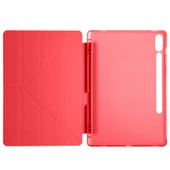 Samsung Galaxy Tab S9 FE Plus Kılıf Tri Folding Kalem Bölmeli Standlı Kılıf thumbnail 11