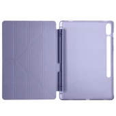 Samsung Galaxy Tab S9 FE Plus Kılıf Tri Folding Kalem Bölmeli Standlı Kılıf thumbnail 12