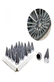 Tiger Marketing Sivri Mermi Bijon Kapağı Krom 17mm - 4