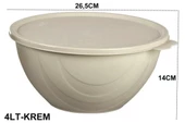 Moon Star Elegance Kapaklı Yoğurt Mayalama Kabı Yemek Saklama Kabı 4 Litre-RBK-313 - 5
