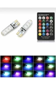 DMR Kumandalı T10 Araç Uyumlu Park Ampulü 2 Adet 18 Led Rgb Park - 3