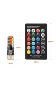 Tiger Marketing Kumandalı Rgb T10 Park Ledi Far Ledi Renkli Park Ampulü - 1
