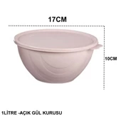 Moon Star Elegance Kapaklı Hava ve Koku Sızdırmaz Yemek Saklama Kabı 1 Litre-RBK-311 - 4