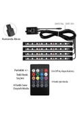Lalezar Garage Araç Içi Aydınlatma Kumandalı Müziğe Duyarlı 12 Led Ayak Altı Led - 7 Renk Rgb Pra - 1