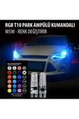 EK GARAJ T10 Rgb Kumandalı Çakarlı Park Ampülleri - 2