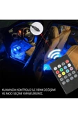 SAHLAN Araç Içi Aydınlatma Kumandalı Müziğe Duyarlı 12 Led Ayak Altı Led - 1