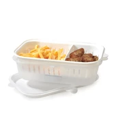 Moon Star Süzgeçli Bölmeli Kilitli Kızartmalık Kabı 2,4 Litre FR-605 - 3