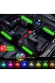 Waxen 12 Led Ayak Altı Led Lamba Kumandalı Sese Duyarlı Çakmaklık Girişli Rgb Araç Içi Aydınlatma - 5