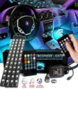 Matrix Araç Içi Aydınlatma Kumandalı Müziğe Duyarlı 12 Led Ayak Altı Led - 7 Renk Rgb Pro - 1