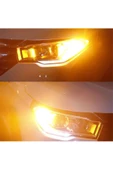 Tiger Marketing P21w 144 Ledli Ultra Parlak Geri Vites Park Ampül Tek Duy TURUNCU RENK (2 ADET) - 1