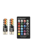 Cin T10 Led Kumandalı 16 Renk ve Seçeneği İle Park Lambası Rgb Kumandalı - 1