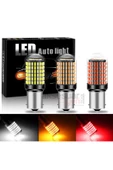 Tiger Marketing P21w 144 Ledli Ultra Parlak Geri Vites Park Ampül Tek Duy BEYAZ RENK (2 ADET) - 4