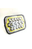 NKT GROUP Offroad 7 inç 15 Led Turuncu Beyaz Çalışma Lambası Dikdörtgen - 4