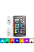 MOTOYEL Rgb Kumandalı Led T10 Dipsiz Park Ampulü 2 ' - 2