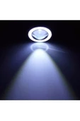 SAHLAN 76 Mm Beyaz Mercekli Angel Led Halkalı Sis Far Metal Gövde - 3
