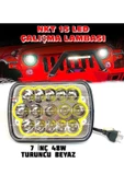NKT GROUP Offroad 7 inç 15 Led Turuncu Beyaz Çalışma Lambası Dikdörtgen - 1