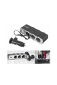 WOZLO 3 Port  1 Usb Oto Araç Çakmaklık Çoğaltıcı Çoklayıcı Hub - 1