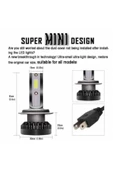Tiger Marketing Xenon Mini Zenon H7 Led 2 Adet Şimşek Etkili Led Zenon 8000 Lümen 38 W Süper Güçlü Beyaz Işık - 1