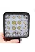 Waxen Off Road Sis Farı 12-36v 16 Led Kare Çalışma Lambası Beyaz Aydınlatma - 2