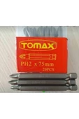 Tomax Ph2x75mm Yıldız Bits Uç 20 Adet - 2