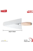 Dekor 061 Ahşap Saplı Sıva Malası 20 Cm Yay Çeliği - 1