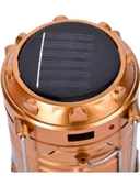 Şarjlı Powerbank Özellikli Kamp Lambası Güneş Enerjili Kızaklı Kamp Feneri LED Lamba Işıldak B07 - 5