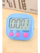 Mavi Dijital Ekranlı Alarmlı Mıknatıslı Mutfak Zamanlayıcı Fırın Timer A94 - 3