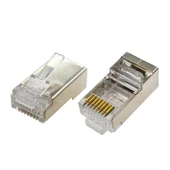 PrimeX PX-CAT660 Metal Cat6 Jak, RJ45 Metal Konnektör, Cat6 Plug Metal 100 lü Paket - 5