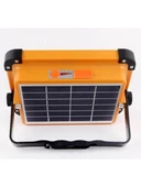 CT-4698 Güneş Enerjili Solar 200W Watt LED Projektör Taşınabilir Sarı Beyaz ve Çakar Işık Lamba AA182 - 3