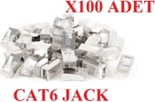 PrimeX PX-CAT660 Metal Cat6 Jak, RJ45 Metal Konnektör, Cat6 Plug Metal 100 lü Paket - 7