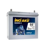 İNCİ 12V 55 AH DAR TİP AKÜ - 1