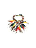 Kablolu Krokodil Test Kablosu Timsah Ağızlı 10 Adet B11 - 2