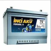 İNCİ 12V 75 AH ASYA TİP DİK KUTUP AKÜ - 1