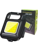 Hubstein Cob Çok Işlevli Şarj Edilebilir Mini LED Anahtarlık El Feneri B69 - 1