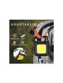 Hubstein Cob Çok Işlevli Şarj Edilebilir Mini LED Anahtarlık El Feneri B69 - 5