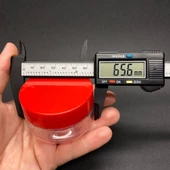 50 Ml Kırmızı Kapaklı İç Tıpalı Pet Kavanoz , 50 Cc Plastik Krem Kavanozu x 6 Adet - 3