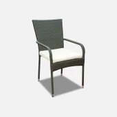 Sunfun Steel Merle Rattan Sandalye - 1