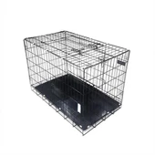 Euro Gold Metal Izgaralı Köpek Kafesi 76x46x56 Cm Large Siyah - 1