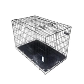 Euro Gold Metal Izgaralı Köpek Kafesi 76x46x56 Cm Large Siyah - 2