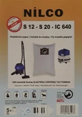 Nilco S12 - S20 - IC 640 Uyumlu Bez Toz Torbası 5 Adet thumbnail 2