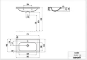 Creavit ID080 İdeal Dolap Uyumlu Lavabo 45X80 cm Beyaz - 2