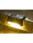 Solar Güneş Enerjili Şarj Edilen Köşebent Merdiven Veranda Bahçe LED Lamba Siyah D21 TEK ADET - 1