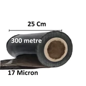 Palet Siyah Dilimli Streç 25 CM 17 Mic.  1000Gr / 300mt. Siyah 4 Adet - 3